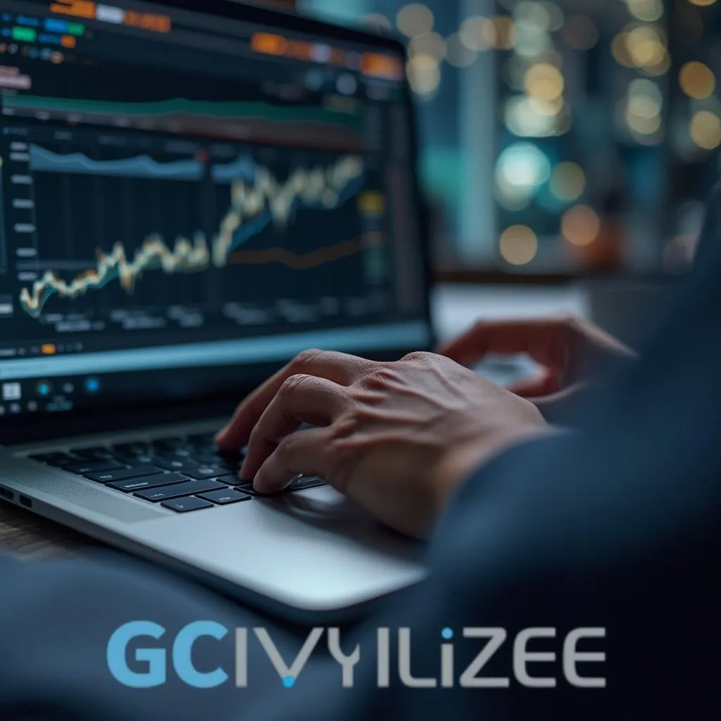 Analytik pracujúci s nástrojmi gcivilizee